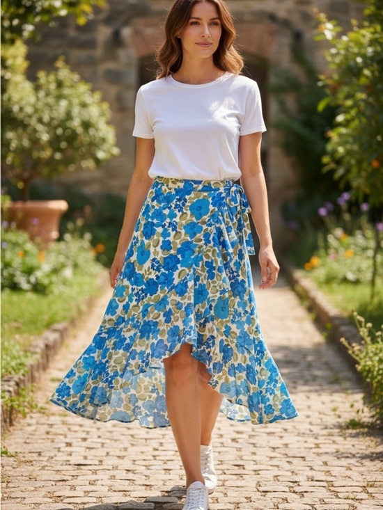 Sugarlips Dresses & Skirts - SugarLips Floral High-Low Skirt - flawed 🌸